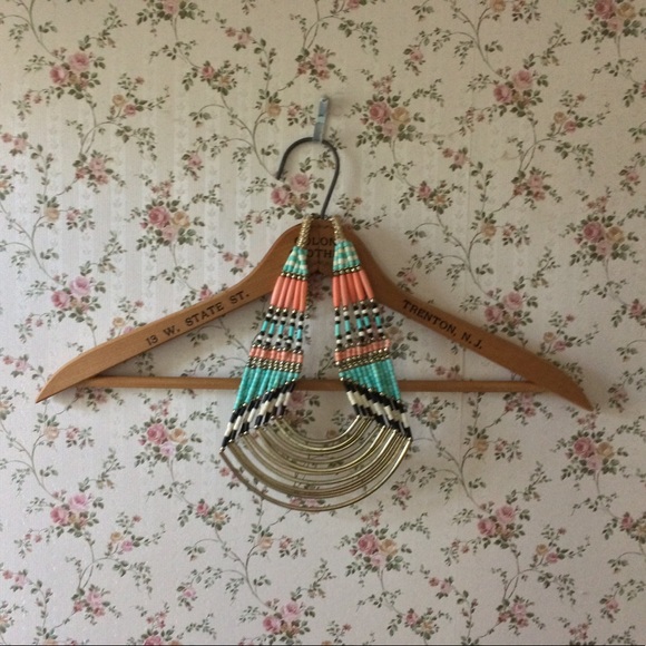 Aldo Egyptian Beaded Collar Necklace - Picture 2 of 7